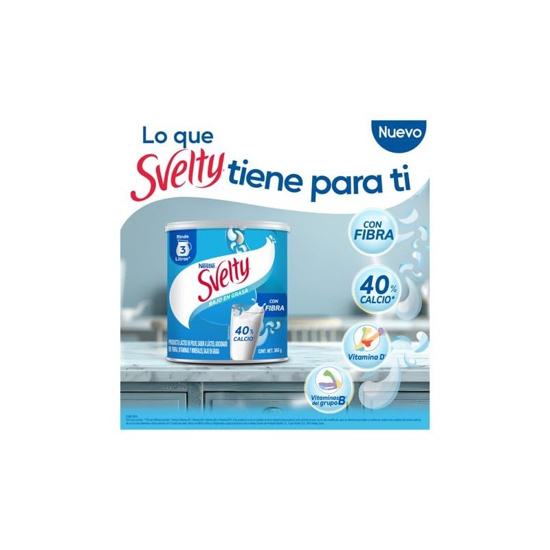 Producto Lácteo en Polvo Svelty Bajo en Grasa Lata de