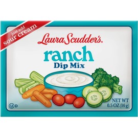Laura Scudders Ranch Dry Dip Mix and Seasoning - Great For Vegetables, Chips, Sauces and Seasoning (Pack of 24)