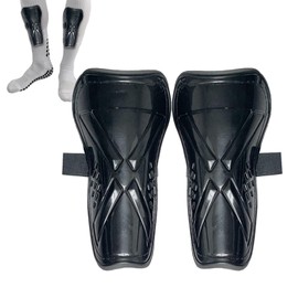 Youth Soccer Shin Guards | Protective Football Shin Pads with Elastic Straps - Lightweight Soft Calf Protective Gear, Soccer Equipment for Kids, Boys, Girls