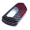iJDMTOY Glossy Black/Red Mix Color Carbon Fiber Finish Hard Plastic