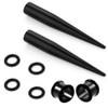 HEKEUOR 9mm Steel Ear Stretching Kit 2 Steel Tapers 2