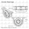 DSP Driveshaft Center Carrier Bearing fits Land Range Rover Sport