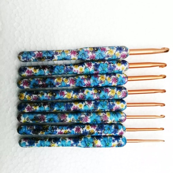 PreAsion Crochet Hooks Needles Knit Weave Crochet Needle TPR Soft