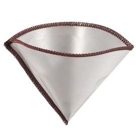 Dovhmoh Reusable Coffee Filter Mesh Paperless Coffee Filter Stainless Steel Cone Filter 3-4 Cup Coffee Drip Filter