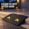 SucceBuy 3-Inch Rubber Threshold Ramp, 35.5 x 18 In Non-Slip