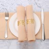 12PCS Gold Napkin Rings, Christmas Napkin Rings Set, Elegant Napkin