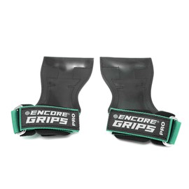 Encore Grips® Lifting Straps for Strength Training, Fitness, Bodybuilding, Weightlifting, Weight Training, with Wrist Hand Brace, Weights, Training Gloves, Grips Gym Equipment (Mint, L)