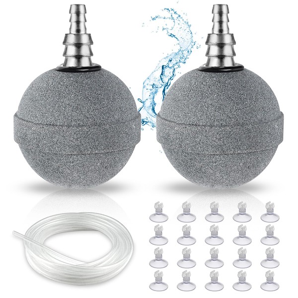 xianzhanEU Set of 2 Air Stone Aquarium Set, 5 cm