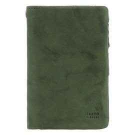 Takeokikuchi 720625 Men's Bi-fold Wallet, Genuine Leather, Oyster, Limited Color, Bifold Wallet, Foldable, Sheep Leather, Leather, Limited Color: Green