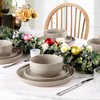 LIANYU Ceramic Dinnerware Sets for 6, 18 Piece Dish Dinner