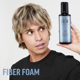 AMERICAN CREW Men's Hair Fiber Grooming Foam , Like Hair Gel, 6.7 Fl Oz