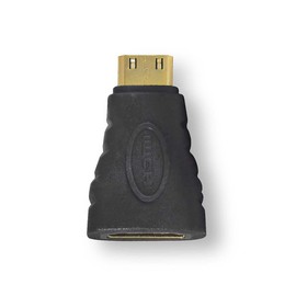 Nedis HDMI Adapter, HDMI Mini Connector - HDMI Female, Gold-Plated & Straight, Anthracite