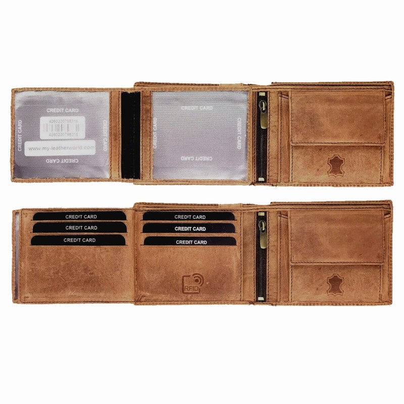 BUFFALO HILL 2394 Wallet Buffalo Leather Wallet I Genuine Leather