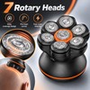 7D Electric Head Shaver for Bald Men – Waterproof Floating