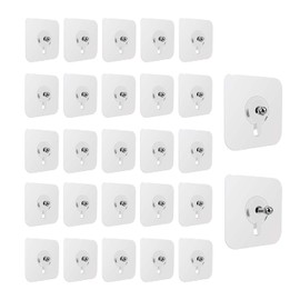 20pzs Pegatinas Para Marcos de Fotos, Clavos Adhesivos sin Tornillos, Ganchos Adhesivos para Pared, Sin Clavos Colgantes Autoadhesivos Perforados,... 