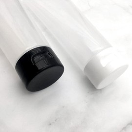 Aspire 4 Pack 3.4 OZ/100 ML Empty Squeeze Tubes Cosmetic Containers with Flip-top Cap-Black