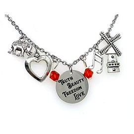 Moulin Rouge: The Jewelry Collection (Charm Necklace Truth Beauty Freedom Love)
