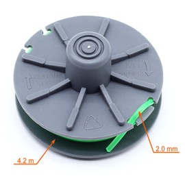 SWNKDG 3 pieces replacement thread spool 5309-20 for Gardena turbo trimmer item no. 9811, PowerCut Plus 650/30 - diameter 2.0 mm, 4.2 m length