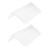 2Pcs Clear Floating Shelf Acrylic Fine Surface Delicate Modern Transparent