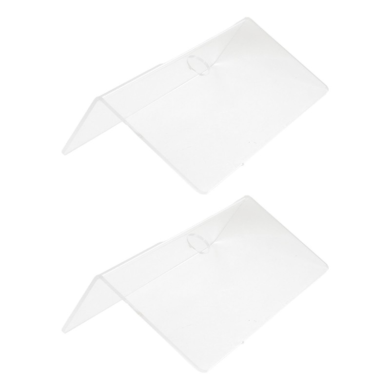 2Pcs Clear Floating Shelf Acrylic Fine Surface Delicate Modern Transparent