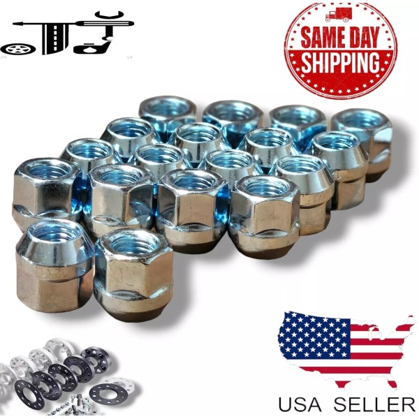 TJ 24Pc Chrome M14x1.5 Open End Lug Nut 3/4" Hex