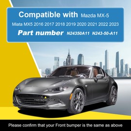 Goholy Car Front Bumper Tow Hook Cover Compatible with Mazda MX-5 Miata MX5 2016 2017 2018 2019 2020 2021 2022 2023 Trailer Cover Cap N24350A11 Tow Hook Cap Towing Eye Cap Red