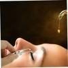 Gatuida Stainless Steel Eyelid Forceps Meibomian Gland Expressor Tweezers for