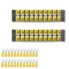 Terminal Block 2 Wrapped 10 Circuits 30A 450v Double-Row Screw