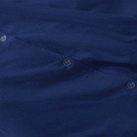 IR Imperial Rooms Twin Duvet Cover Set - Soft & Cozy Hotel Quality Bedding Double Brushed Button Closure Navy Duvet Covers – Set of 2 Piece - 1 Duvet Cover Twin 68”x90” and 1 Pillow Sham 20” x 26”