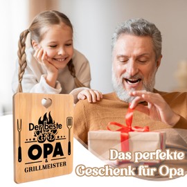 Opa Geschenk Geburtstag, Bambus Schneidebrett, Geschenke Opa, Pratische Geschenke für Opa, beste Opa Geschenke von Enkelin Enkelin, Ideal Geschenk für Opa