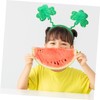 Abaodam 1set Patrick's Day Sequin Hairbands Bowknot Green Festival Accessories