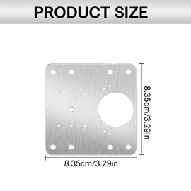 Hsrag 12 Pcs Hinge Repair Plate, Cabinet Hinge Repair Plate with Customized Screws, Kitchen Door Cabinet for Wood Furniture