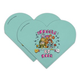 Fraggle Rock Established 1983 GOBO Red Wembley Mokey Boober Heart Faux Leather Bookmark - Set of 2