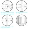 Bordersmover Self Closing Gate Hinges, Heavy Duty for Vinyl/Wood/Metal Fence,