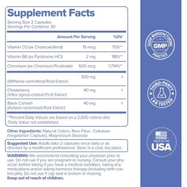 Meno Menopausia Vitaminas Para La Menopausia 2000mg 60caps                                                                                            