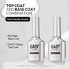 GAOY 16ml 2 Pcs Glassy Gel Top Coat and Base