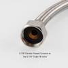 Toilet Tank Connector, Lead Free Stainless Steel Braided Water Supply