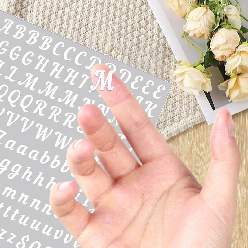 DIY Art Letters 1000PCS A-Z Script Alphabet Vinyl Self Adhesive