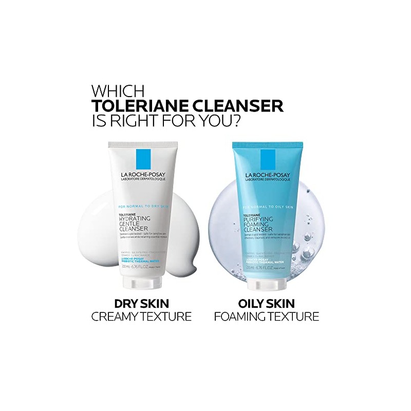 La Roche-Posay Toleriane Hydrating Gentle Cleanser, 6.76 Fl. Oz.