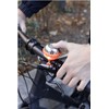 Kikkerland 2 in 1 Bike Bell & Light, Orange