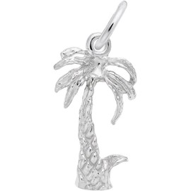 Rembrandt Tropical Palm Tree Charm - Metal - Sterling Silver