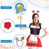 Hying 6 Pieces Oktoberfest Headbands for Women Men, Beer Pretzel