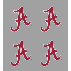 Alabama Waterless Peel & Stick Temporary Spirit Tattoos – 4PK "A" Logo