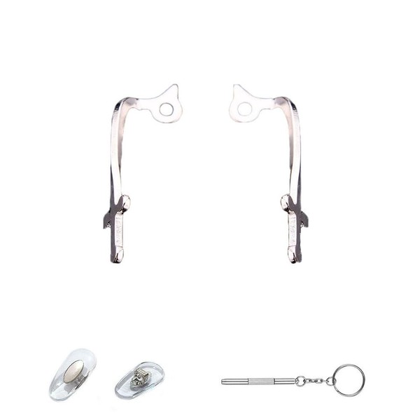 LCLONY Glasses Nose Pads Arm Replacement Eyewear Nose Bridge Metal