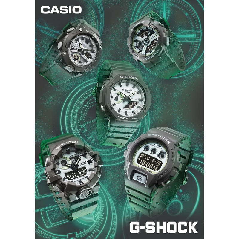 Casio GA-2000 Series G-Shock Carbon Core Guard Structure Wristwatch, HIDDEN