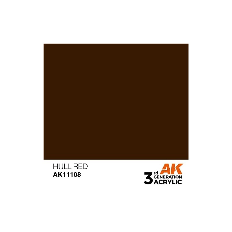 AK Interactive 3rd Gen Acrylic Hull Red 17ml