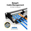 Enmane 24 Port Patch Panel CAT6 Keystone Patch Panel 1U