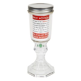 Redneck Wine Glass One of the Only Wine Galsses With a Lid. Individual Smooth