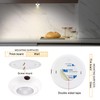 16 Color Changing Puck Light with Remote,LUXSWAY Push Lights Battery