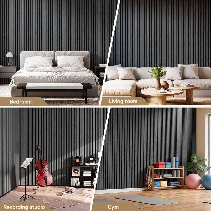 INMOZATA Wood Panels for Wall, 4 Pack 94.5" x 7.9"